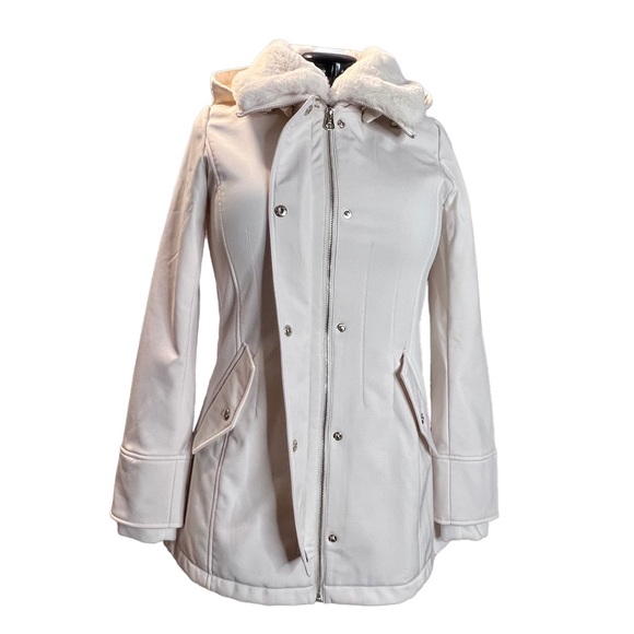 Jessica Simpson Faux Fur Collar Jacket - Picture 2 of 16